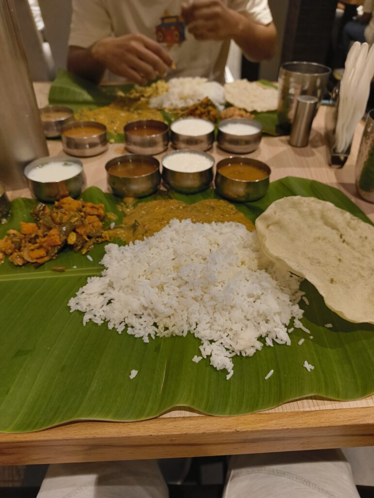 Bangalore Food - rice, sambar, dal